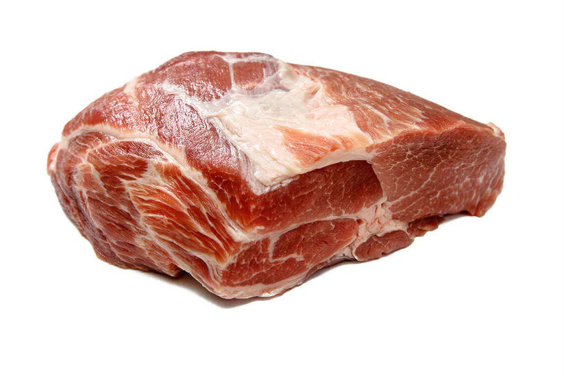 Whole Iberico pork shoulder picnic ham, ideal for pulled pork, carnitas, or slow-roasted pork with crispy skin.